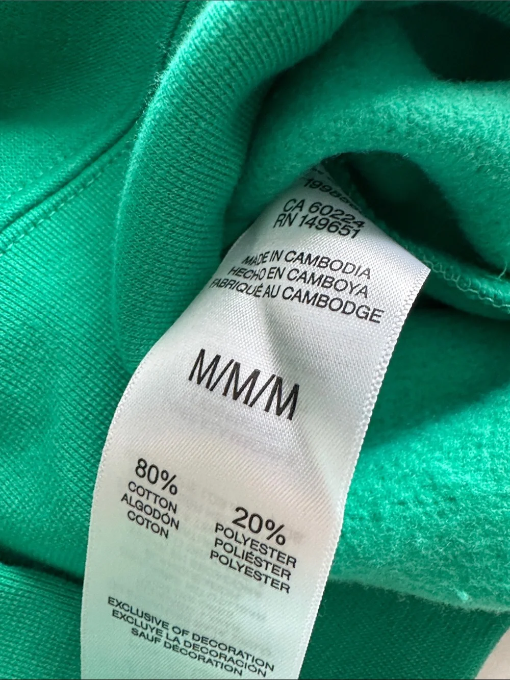 Esprit Crewneck Sweater in Teal with White Logo - Picture 3 of 3